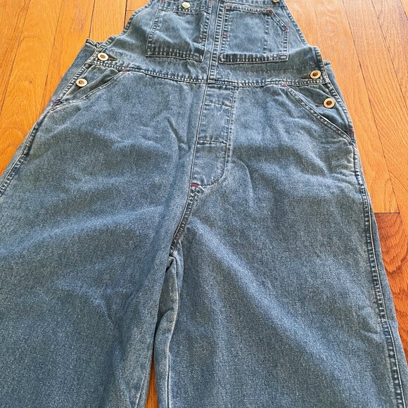 Vintage D'Mode 90s Classix Jean Overalls. Cotton Denim Dungarees Boyfriend Retro - Picture 9 of 16